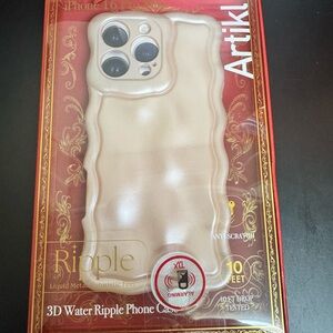 Ripple 3D Water Ripple Phone Case - Gold